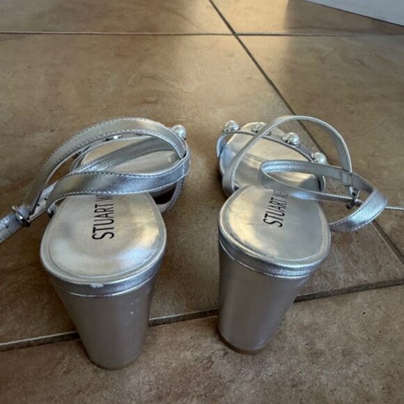 Stuart Weitzman Nearly Bare Portia Sandal Sz 8.5 - Picture 3 of 5